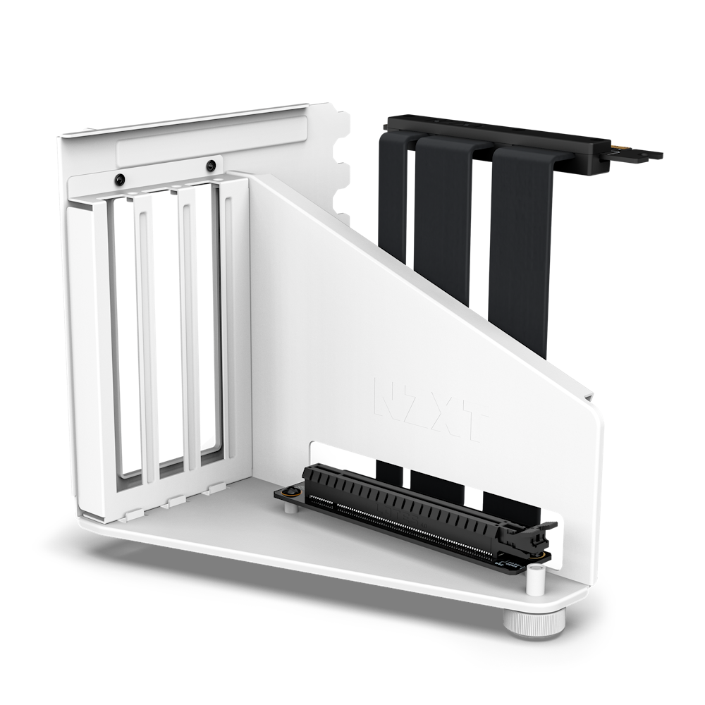 Vertical GPU Mounting Kit White Front Angled