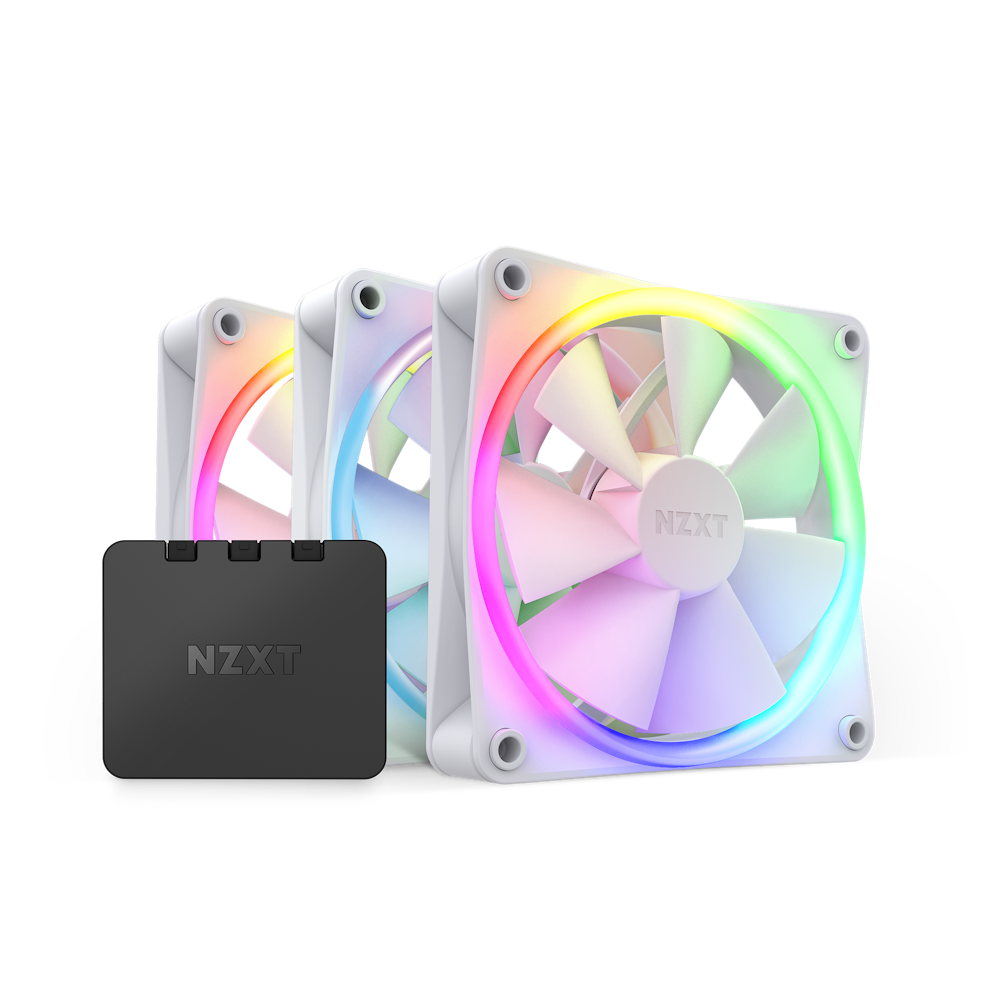 F120 RGB White Triple Fan Bundle