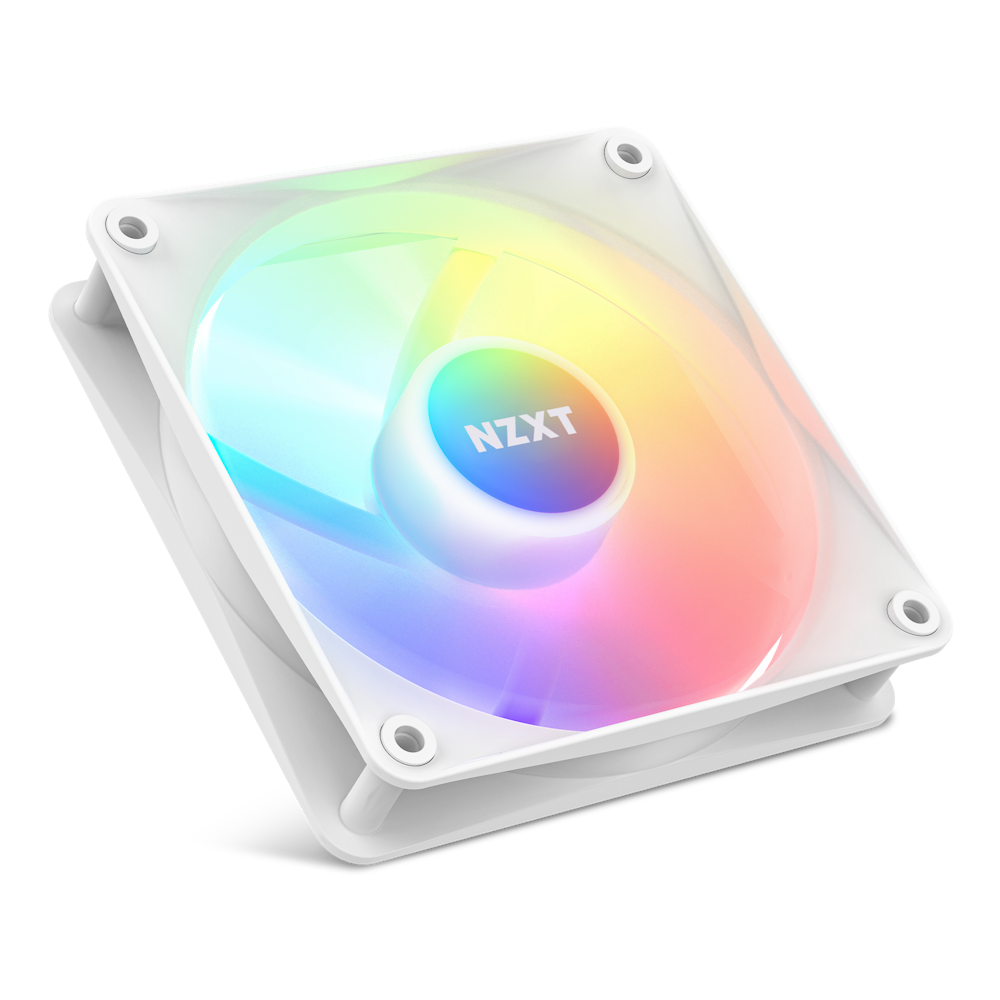 F120 RGB Core Fan - Angled Upward - White