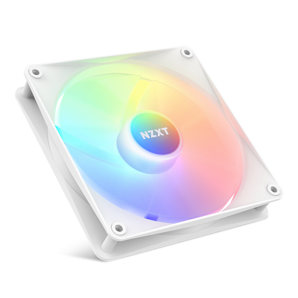 F140 RGB Core Fan - Angled Upward - White