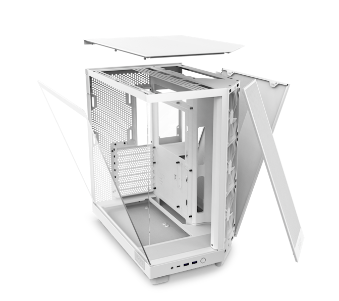 H6 Flow / H6 Flow RGB with all panels pulled off into space showing front, angled, top and back panels removed.