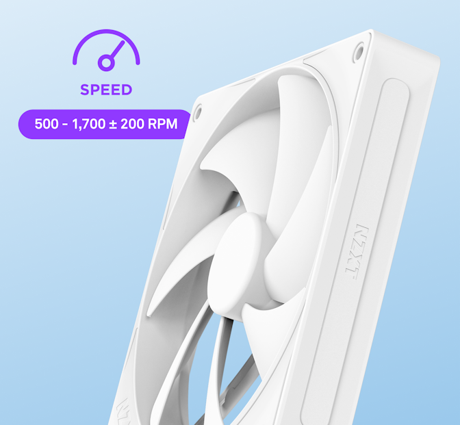 F140P - Close-up of fan. Speed: 500-1,700 +/- 200 RPM