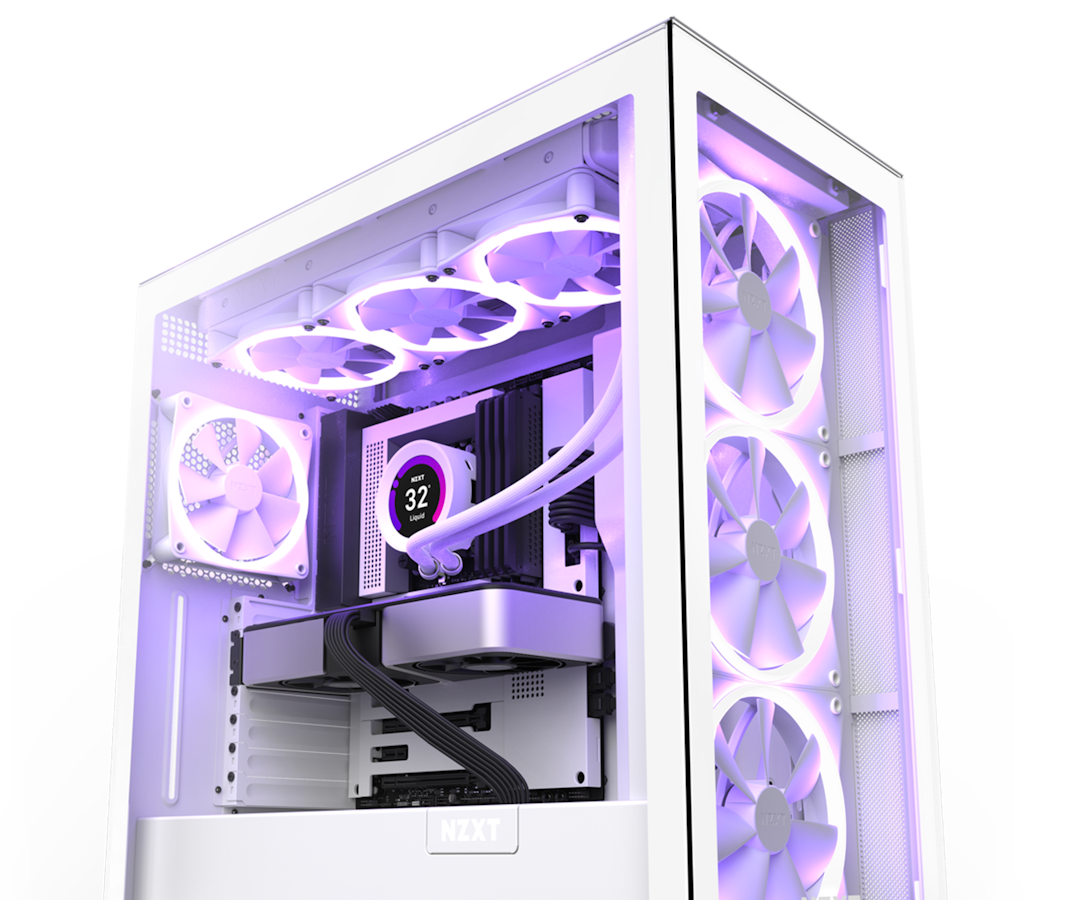 White F-Series RGB Fans in White H7