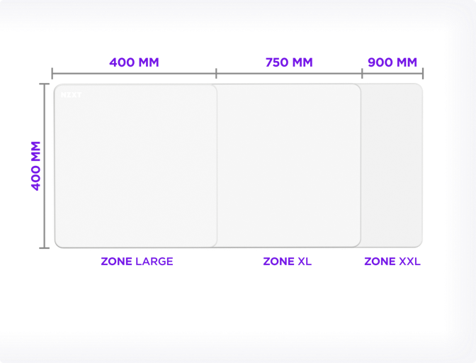 Zone - Mouse Pad Sizes